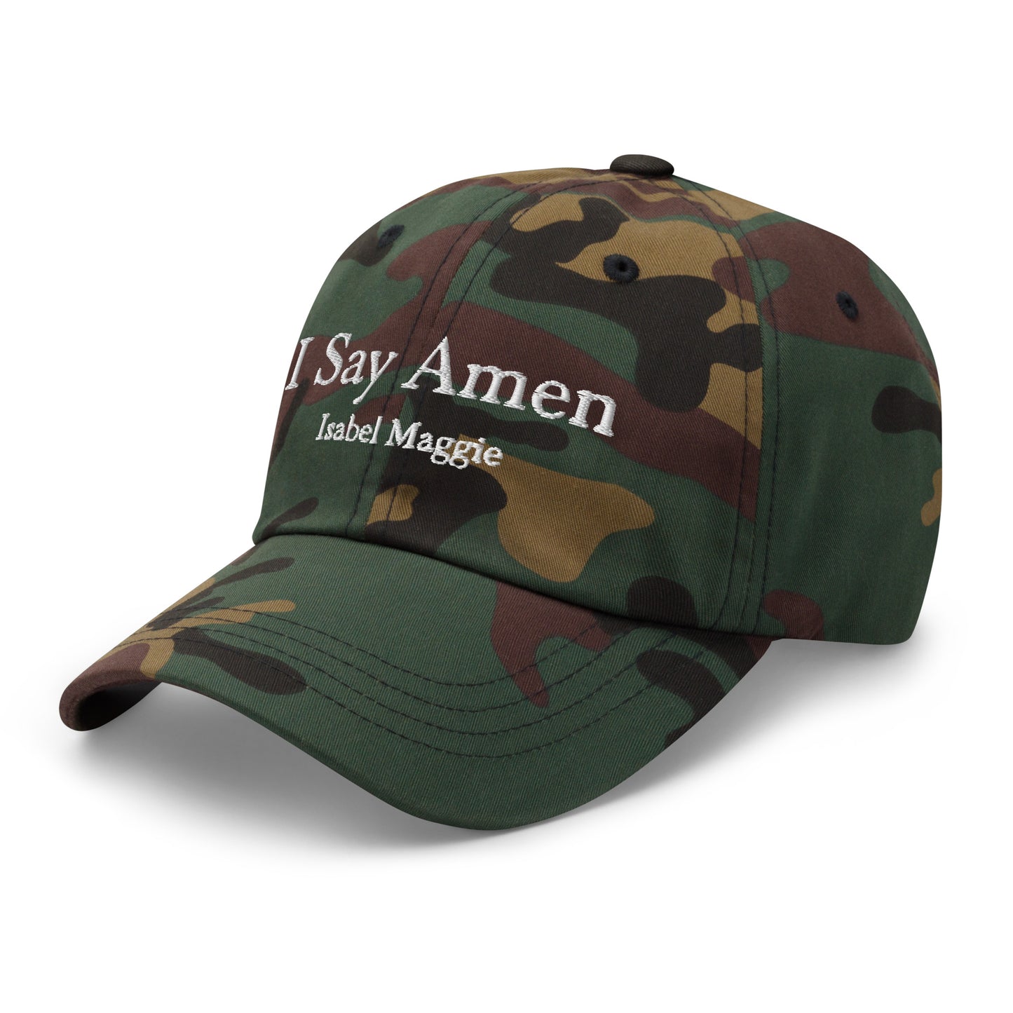 I Say Amen One Size Embroidered Baseball Hat