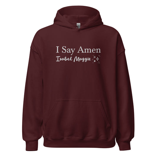 Sweatshirt Embroidered I Say Amen